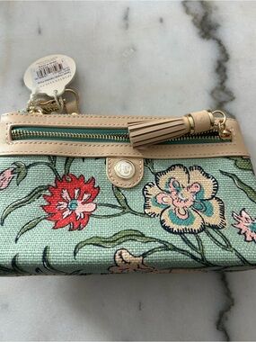 spartina 449 tassel wristlet hamilton floral